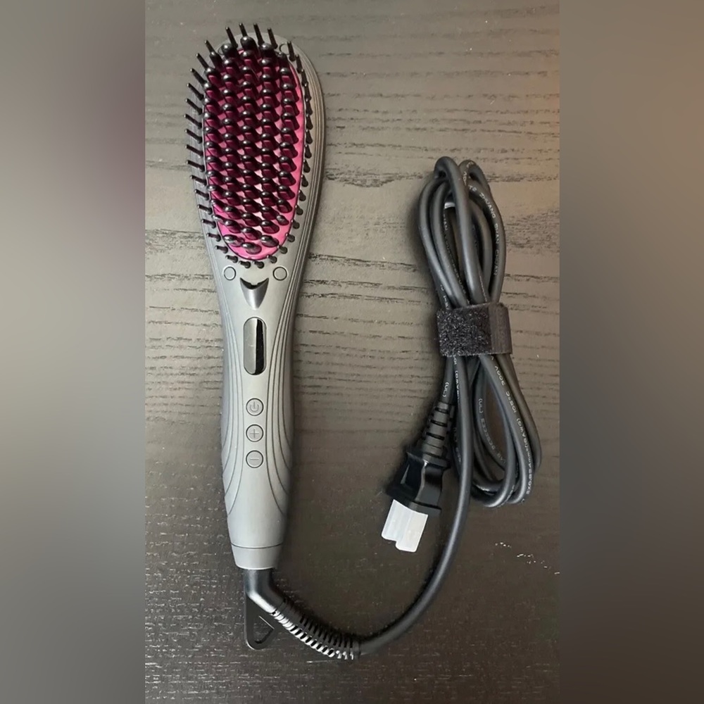 Youtelit Negative Ion Hair Straightener Brush, Black